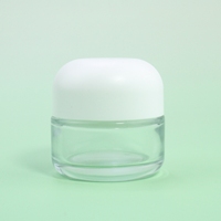 Flacon en verre épais de haute qualité rose 30g, 50g, 40ml, 100ml, 120ml, vide, pour crème de soin de la peau, ensemble de flacons à lotion avec bouchon