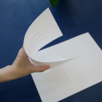 Planche en plastique HDPE blanc mat texturé, surface anti-reflet et résistante aux rayures, finition mate blanche, feuille HDPE