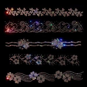 卸売フラットバックホットフィックスラインストーン熱転写ガラスモチーフダイヤモンドビーズヒジャブムスリムスカーフ（衣類・靴用） - Product Image 4