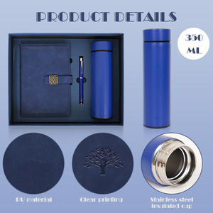 情人节学校和办公室定制PU皮革固定日记本笔记本企业礼品套装 - Product Image 3