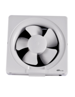 Ventilateur d'extraction carré de 6 pouces, ventilateur mural ultra silencieux pour salle de bain et cuisine, extracteur d'air à forte aspiration