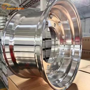 ISO、TS16949認証取得済み 22.5x14インチ 高品質クローム仕上げアルミトラックリム 新品チューブレスタイヤホイールリム 工場直販価格 - Product Image 6