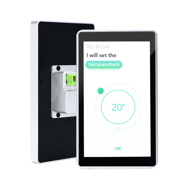 RK3576 Octa-Core Android 14 Smart Home Control Panel 5.5 Inch Metal Touch Screen with 3TOPS NPU for AI Automation & IBMS