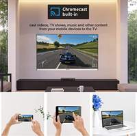 Téléviseur intelligent Android 12V pour camping-cars et VR avec lecteur DVD, TV sans cadre FHD 12/24/240V avec satellite Free Sat