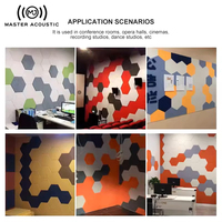 Équipement de studio musical acoustique professionnel, insonorisation, bord biseauté, colle PET, décoration, 9/12 mm d'épaisseur, surface lisse, 48 panneaux acoustiques