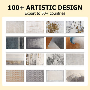 Alfombra de Diseño Popular para Sala de Estar, Alfombra de Piso Extra Grande, Alfombra y Tapete Crema - Product Image 3