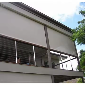 Persianas Enrollables para Exteriores Resistentes al Viento, Cortinas Motorizadas con Cremallera Reutilizables, Impermeables, Opacas para Patio - Product Image 3
