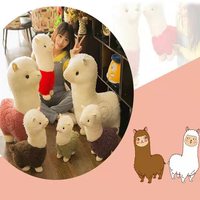 Oreiller en peluche d'alpaga, coussin doux, personnalisé, jouets animaux en peluche, bébé, mouton, chèvre, chèvre, agneau, cadeau pour enfants, vente en gros