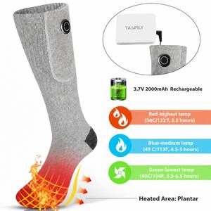 Calze Riscaldate per Tutto il Piede con Tecnologia a Infrarossi Lontani per Piedi Freddi Cronici, Ricarica Rapida, Calze Elettriche a Batteria - Vendita all'Ingrosso - Product Image 2
