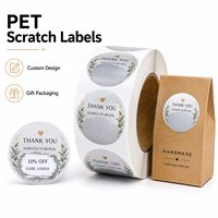 Étiquettes à gratter personnalisées de luxe, design sur mesure pour événements promotionnels, étiquettes d'emballage cadeau pour le branding