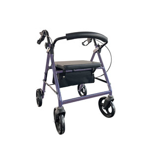 Foxconn Aluminum <b>Rollator</b> <b>Walker</b> 4 Wheels With Seat And Bag For Elderly And Disabled - Product Image 1