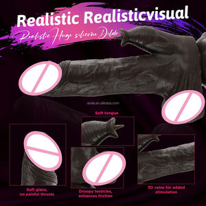 4 <span class=keywords><strong>in</strong></span> 1現実的なディルド突き刺しディルドスバイブレーター9振動舌なめ振動ディルドGスポットアナルセックストイ女性用 - Product Image 4