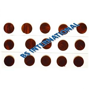 Botones de Cuerno Naturales Ecológicos y Modernos con Reverso Plano, Cuentas Surtidas en Varios Tamaños, Negros, Resistentes, con Forma de Animal B.S. - Product Image 6