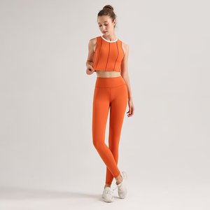 Bir Yoga bel tayt dikişsiz yumuşak tam uzunlukta t-line Lady spor pantolon Pickleball gönderme Up pantolon spor koşu