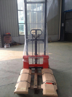 Chariot élévateur manuel hydraulique robuste pour palettes, hauteur de fourche réglable, capacité de charge nominale 1-3T, hauteur de levage 1,6-2m pour entrepôt
