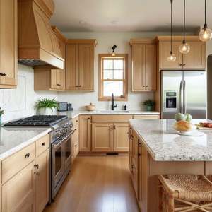 Custom China High End Modern Modular Kitchen Cabinet Pull-Out with Island Design for Apartment Use - Product Image 5