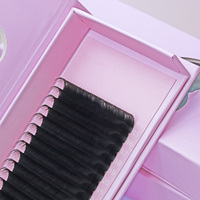 C CC D DD L + LU LC LD Curl Volume Lash Extension Venta al por mayor Easy Fan Russian Lashes 0,03 0,05 0,07 Self Fanning Lashes
