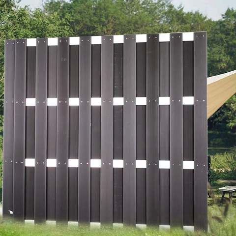 Outdoor Waterproof Aluminium Wpc Zaun Wood Plastic Composite Garden Fence