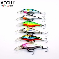 Leurre de pêche flottant AOCLU Wobblers Jerkbait Hard Bait Small Minnow Crank 40mm 2.5g Mini Shad Plongeant 0.8m
