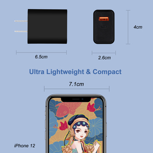 Cargador USB-C de 30W al por Mayor, PD QC 3.0, Adaptador de Pared de Doble Puerto USB-A y Tipo-C, Enchufe Estadounidense y Europeo, Cargador para Teléfono Móvil - Product Image 6