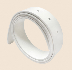 Fabriqué en Corée, ceinture en cuir véritable italien, largeur 33 mm, longueur 120 cm, 5 trous, remplacement sans boucle, cuir de vache - Product Image 1