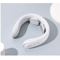 Appareil de massage du cou chauffant OEM Dongguan avec technologie EMS, 6 modes et rechargeable par USB