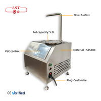 LST 5.5L Commerciële Chocolade Dispenser Machine Chocolade Tempereringsmachine Kleine Chocolade Tempereringsmachine