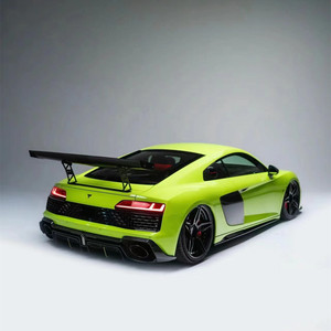 ชุดแต่งคาร์บอนไฟเบอร์สไตล์ Capristo สำหรับอัพเกรด Audi R8 ประกอบด้วยลิ้นกันชนหน้าแบบใหม่ ดิฟฟิวเซอร์ สปอยเลอร์ สเกิร์ตข้าง และกันชนรถยนต์ - Product Image 3