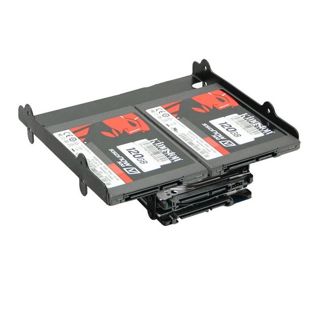 Brand New SPCC Cold-rolled Steel Multi-functional Hard Drive Bracket Compatible with All Drive Sizes 2.5INCH 3.5INCH
