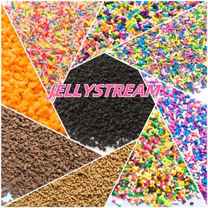 Simulation colorée <span class=keywords><strong>chocolat</strong></span> crumbles bricolage Slime argile arrose pour fournitures de remplissage bonbons gâteau Dessert boue décoration jouets - Product Image 2