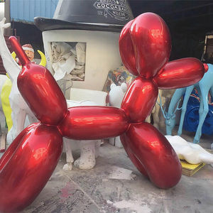 Escultura de <span class=keywords><strong>perro</strong></span> de fibra de vidrio azul en modelo Patrón Globo Diseño de <span class=keywords><strong>perro</strong></span> - Product Image 2