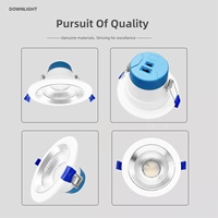 Spot encastré anti-éblouissement en aluminium, disponible en 10W, 20W, 35W, SAA, dimmable, 3 températures de couleur, IP65, projecteur pour hôtel