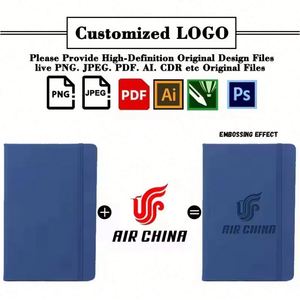 Promotion Custom Wholesale A6 A5 Personalized Printed Lined Hardcover <b>Note</b> <b>Book</b> PU Leather Journal Business Notebooks With Logo - Product Image 2