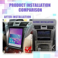 Autoradio Android 12 12,1 pouces pour Lexus LS460 2008-2012 Écran vertical Stéréo automobile Lecteur multimédia DVD Carplay Navigation GPS