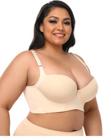 Soutien-Gorge Grande Taille Confortable à Bonnets Remplis Rembourrés pour Femmes, Bralette en Dentelle Push-Up Effet Galbant, Tailles Jusqu'à 40, Idéal pour Femmes Fortes