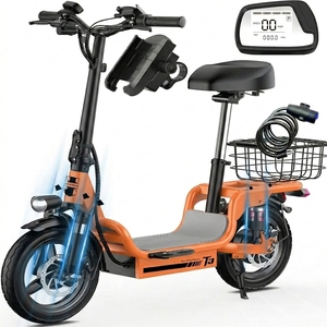 Çıkarılabilir Ön Sepetli Elektrikli Scooter, Golf Arabası veya Günlük Ulaşım İçin İdeal, 720W 500lbs Kapasiteli, 3 Hız Modlu - Product Image 1