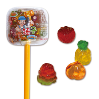 Mélange de bonbons de marque privée cadeau en vrac doux mignon différentes formes assorties vente en gros liquide jouet fruits bonbons gommeux