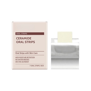 Bandes buccales OEM à dissolution rapide au céramide, d'origine végétale, pour l'hydratation de la peau, la rétention de l'humidité, le soutien de la barrière cutanée et l'anti-âge - Product Image 1