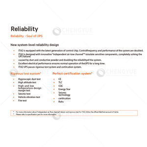 מערכת אל-פסק (<span class=keywords><strong>UPS</strong></span>) מקוונת Vertiv ITA2 1-3 קילוואט, יעילות 94%, סוללת ליתיום עמידה לאבק, לשימוש ברשתות ותקשורת - Product Image 5