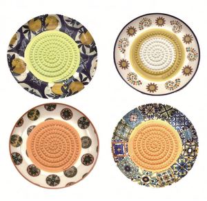 จานรองแก้วเซรามิคลายดอกไม้สวนสวย ดีไซน์ผลไม้ - Product Image 3