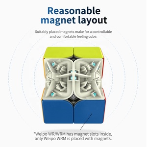 <span class=keywords><strong>Cubo</strong></span> Mágico Magnético MoYu WeiPo WR M, Sin Adhesivos, <span class=keywords><strong>2X2X2</strong></span>, Base Blanca - Product Image 2