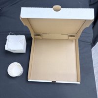Boîtes à pizza biodégradables en carton ondulé kraft, résistantes à la graisse, avec logo personnalisé, plusieurs tailles, faible MOQ, qualité alimentaire - Fournisseur SP5247