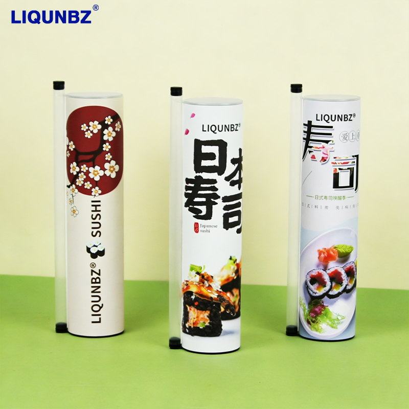 Customized Eco-friendly Push-type Food Sushi Paper Tube Packaging Cylindrical Push-type Paper Tube Containers