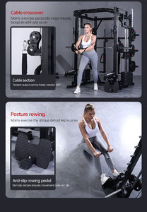 Equipo <span class=keywords><strong>de</strong></span> Gimnasio Multifuncional <span class=keywords><strong>de</strong></span> Alta Calidad para el Hogar, Máquina <span class=keywords><strong>Smith</strong></span> Eficaz para Ejercicios <span class=keywords><strong>de</strong></span> Pecho, Sentadillas, Fisicoculturismo y Levantamiento <span class=keywords><strong>de</strong></span> Pesas - Product Image 6