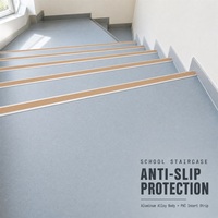 Profilé d'angle en aluminium pour escalier avec insert en PVC écologique pour la protection des bords d'escalier – Vente en gros pour projets