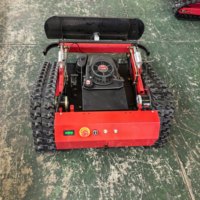 Robot tondeuse à gazon électrique télécommandé à essence avec GPS, robot déneigeur intelligent et robot tondeuse à gazon avec GPS
