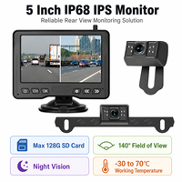 Système de caméra de recul sans fil pour plaque d'immatriculation, vision nocturne HD, kit caméra de recul étanche pour l'aide au stationnement de voiture
