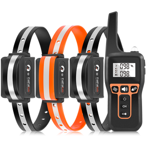 Para perros de plástico de tamaño grande, mediano o pequeño, Collar de entrenamiento de perros Led eléctrico, Beeper <span class=keywords><strong>Shock</strong></span> Anti ladridos con control remoto - Product Image 1