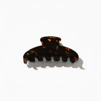 Pince à cheveux ovale en acétate faite à la main, grande pince requin, peigne à cheveux pour chignon, imprimé léopard, accessoire capillaire pour femme