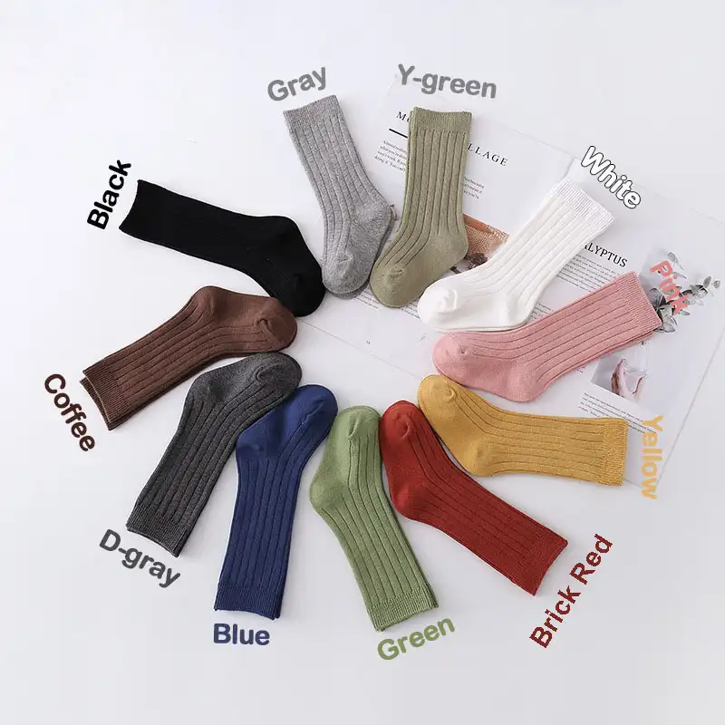 Bonypony meias longas listradas, uniforme escolar, clássico, cor única de algodão, para meninos, meninas